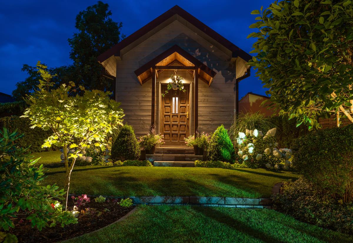 iluminacion exterior para chalet